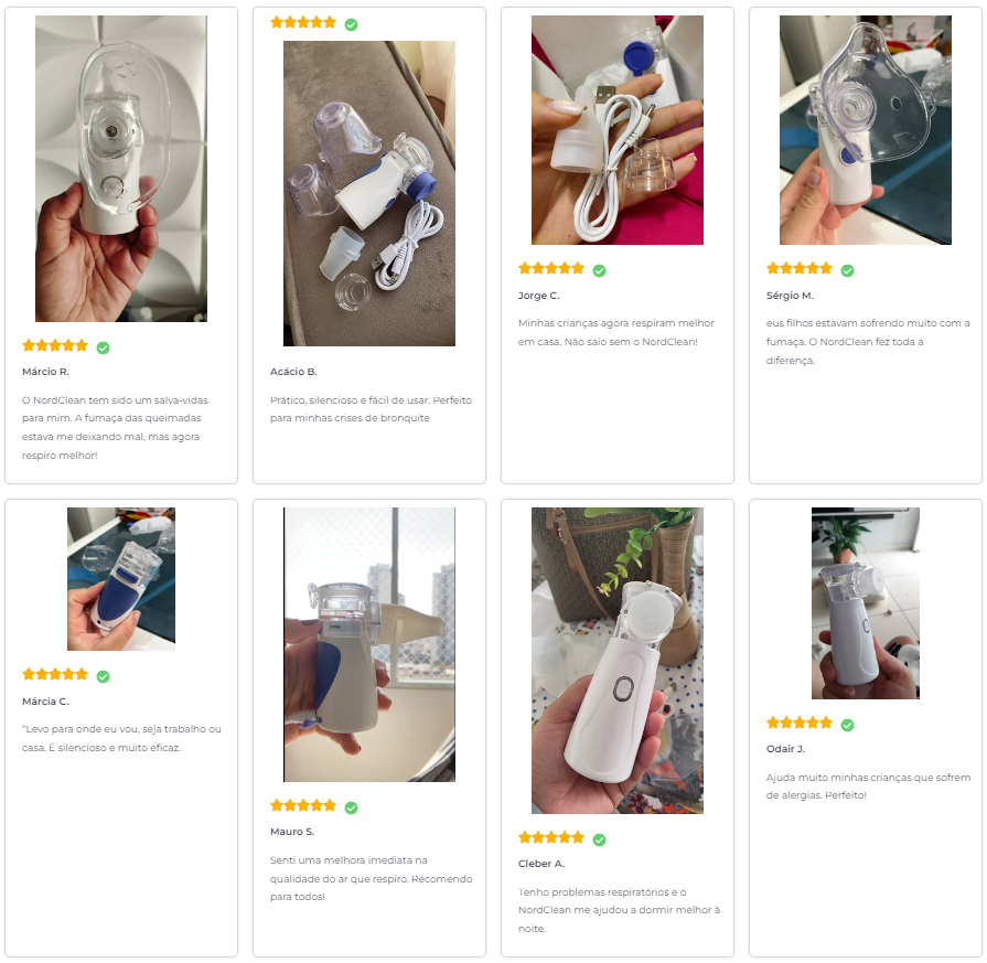NordClean™ - Inalador Nebulizador Portátil