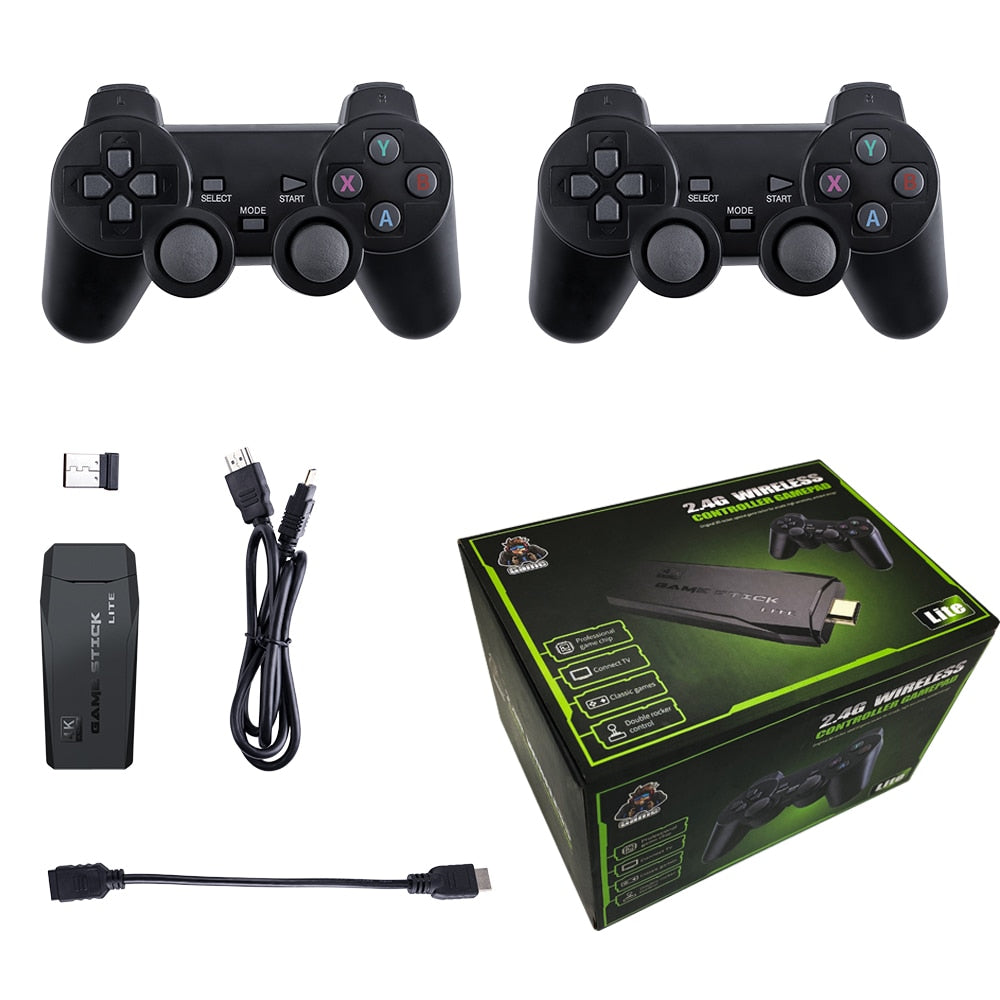 Vídeo Game Retro Stick 10.000 Jogos 4k + 2 Controles Brinde