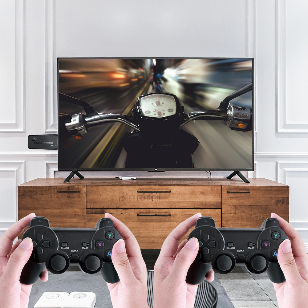 Vídeo Game Retro Stick 10.000 Jogos 4k + 2 Controles Brinde