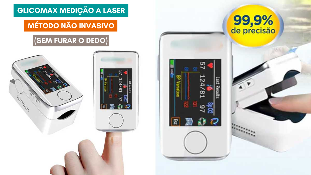 Accu-Tech Healthineers™ - Medidor de Glicose A Laser Não Invasivo