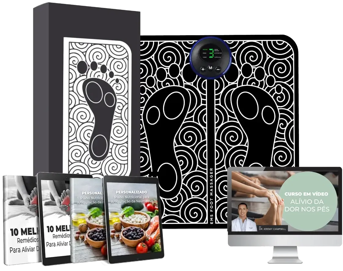 Massageador de Pés Alive Magic + Brinde Massageador de Pescoço