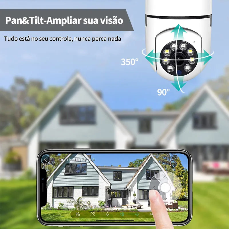 LightCam - Câmera Wi-Fi Giratória 360